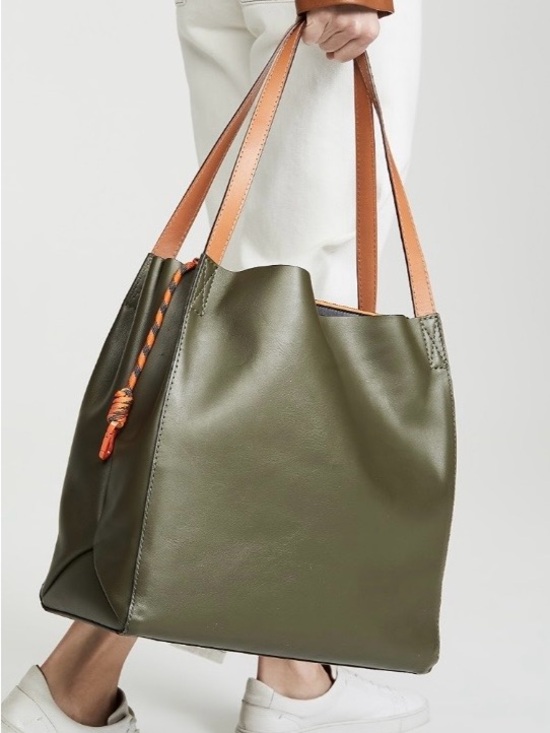 rag & bone Handbags - rag & bone Olive Tote with Tan Handles